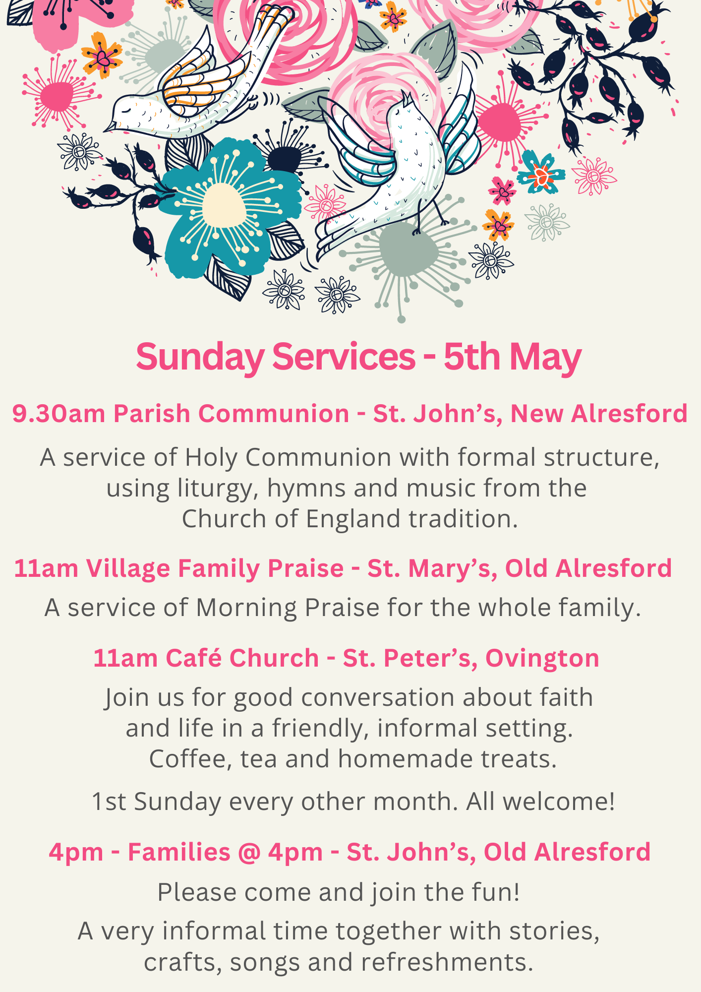 1st Sunday Services Poster-4