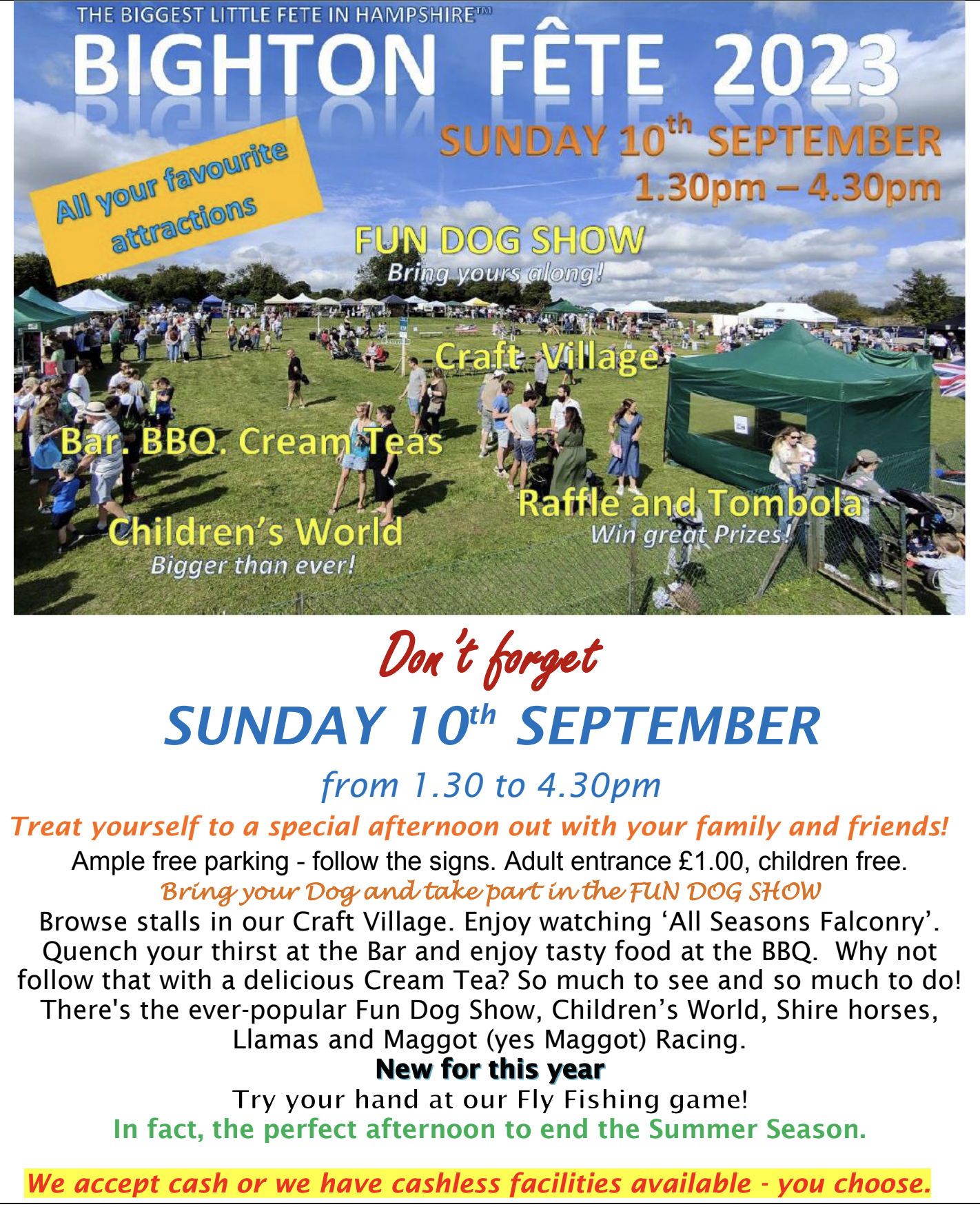 Bighton Fete 2023 poster