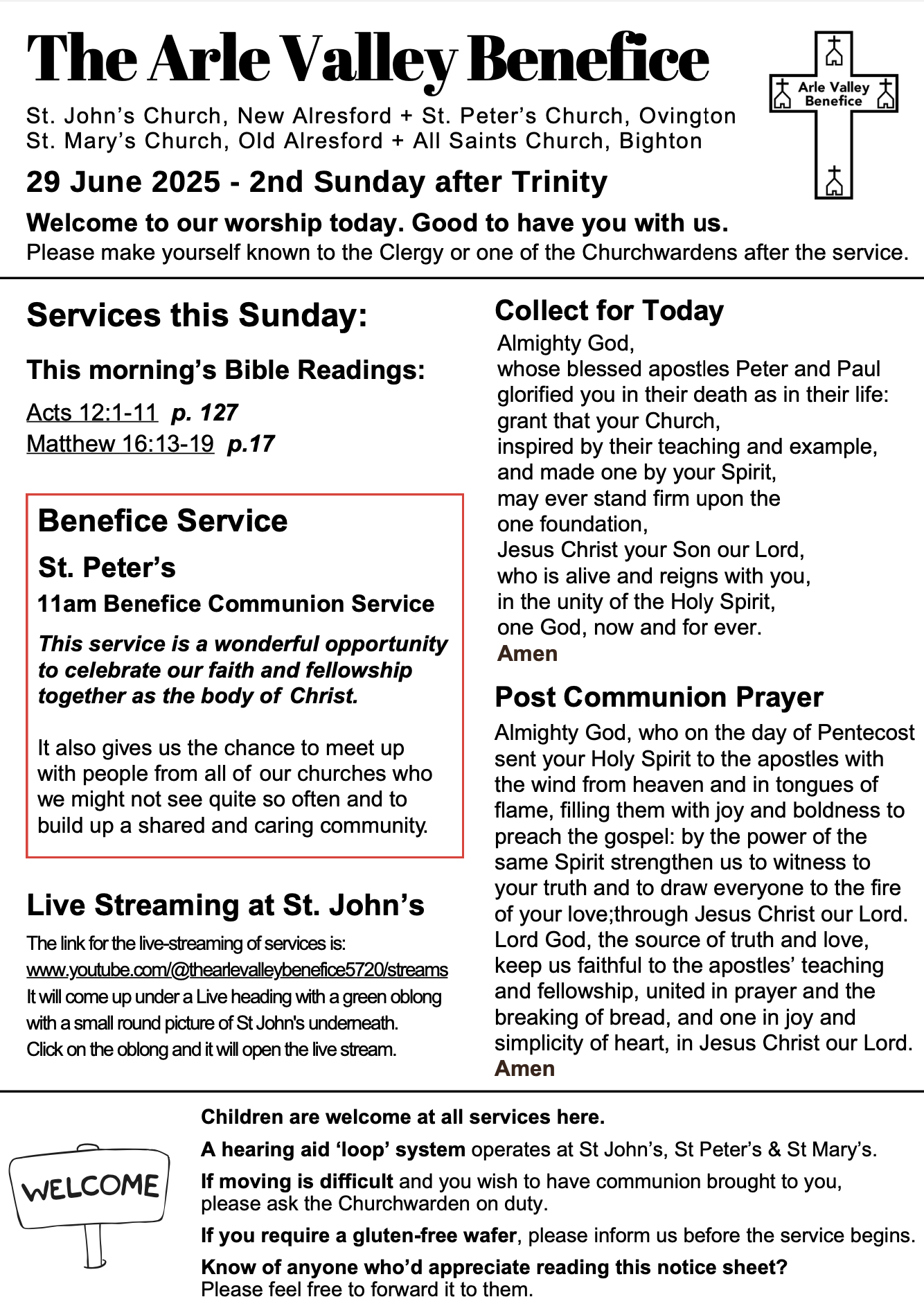 29 June Notices