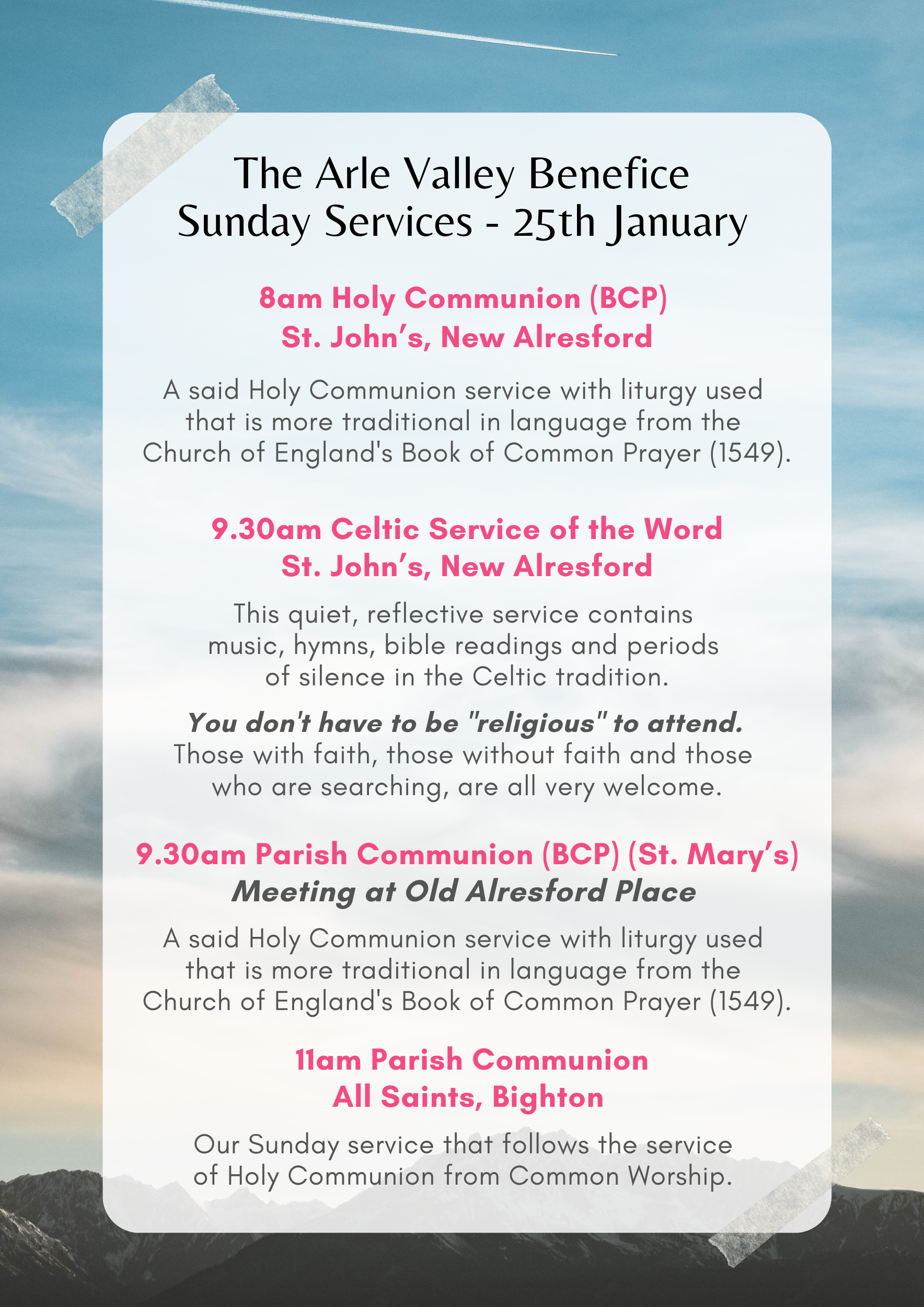 25th January Services