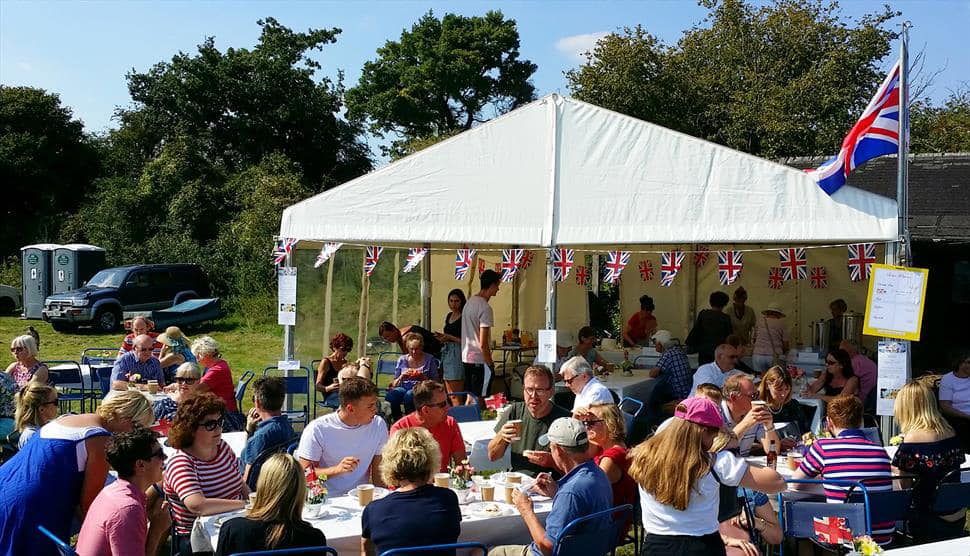 Tent at Bighton Fete