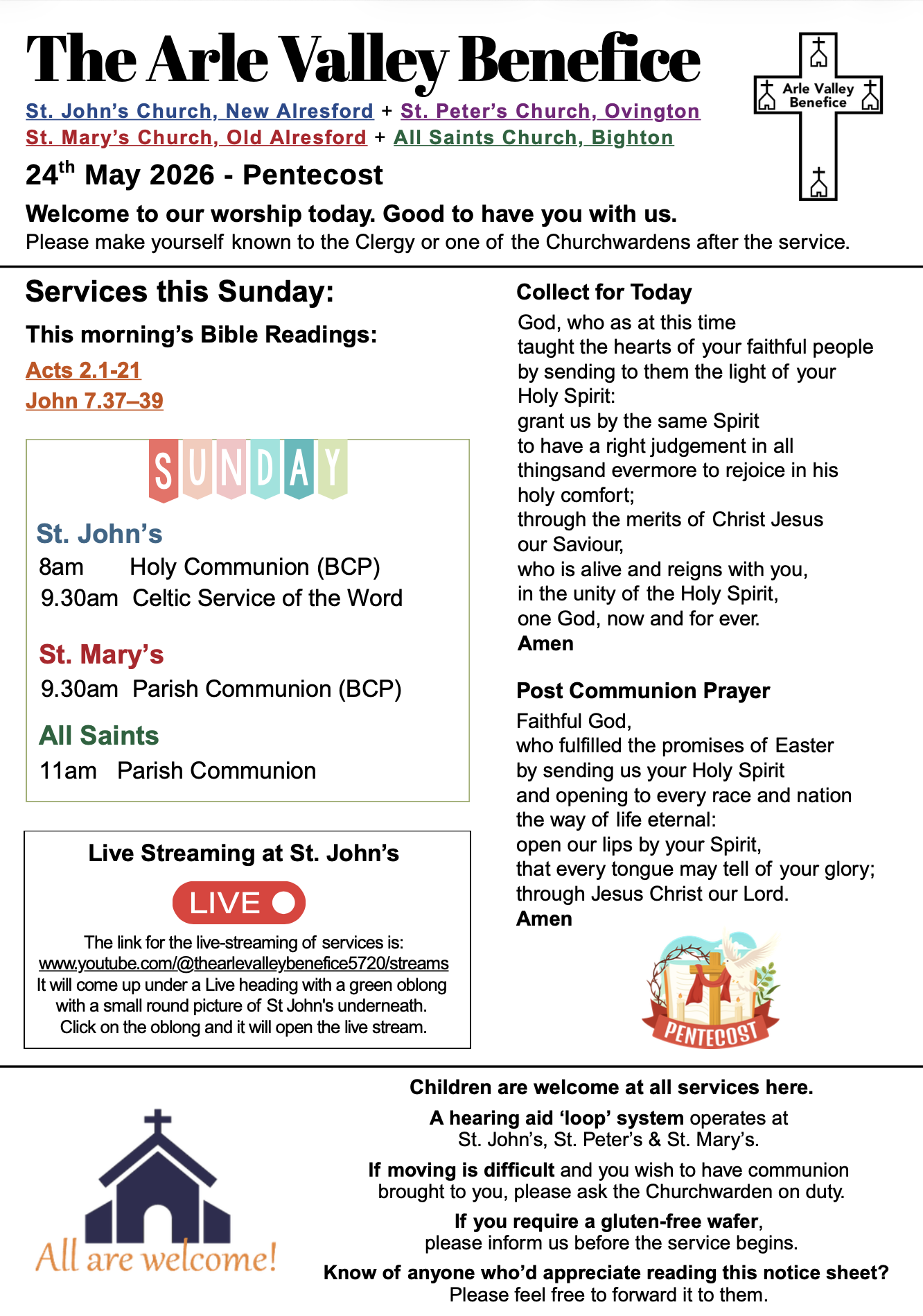 24th May Pentecost