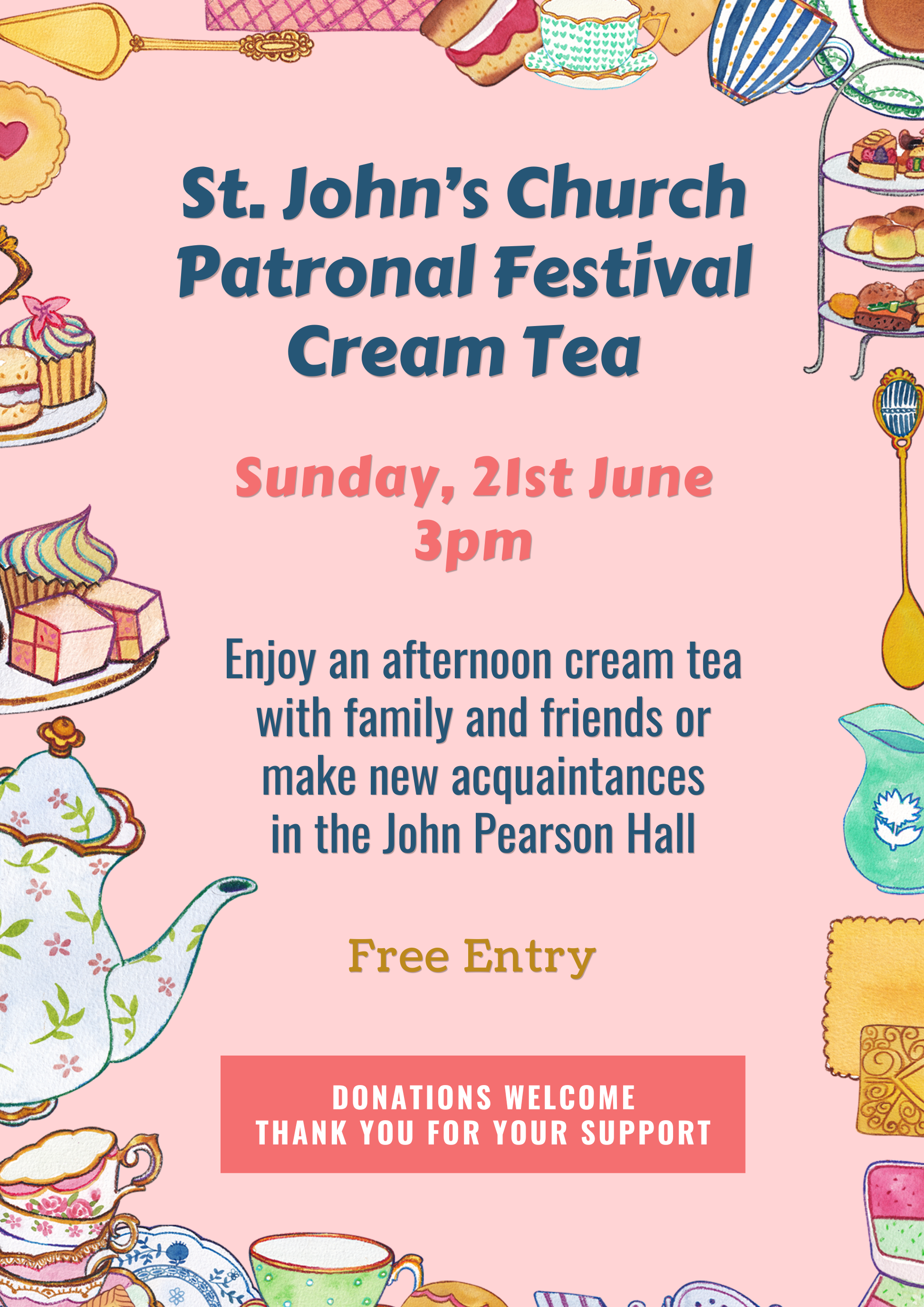 Cream Tea (Patronal Festival) 