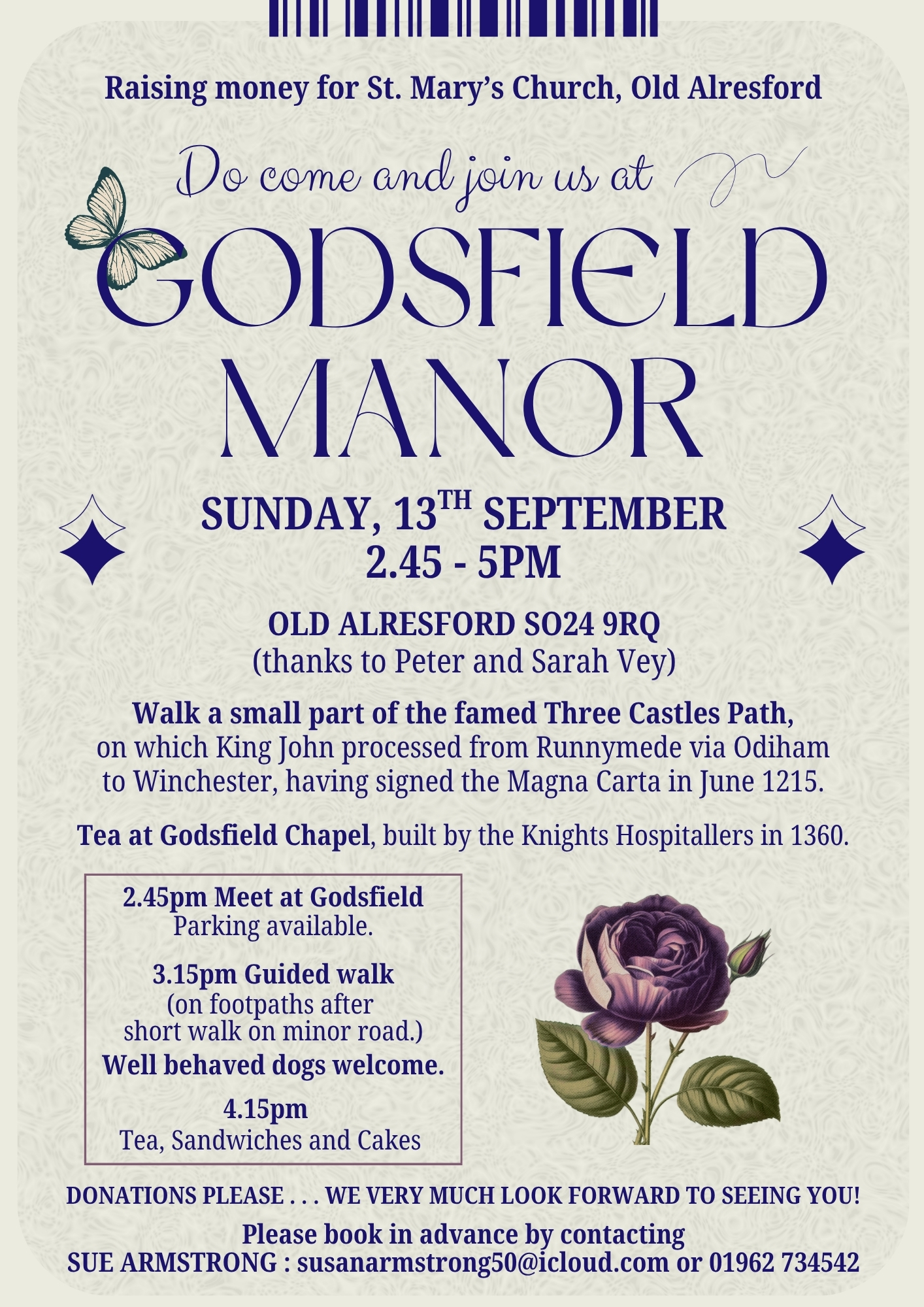 Godsfield Manor - Guided Walk + Refreshments