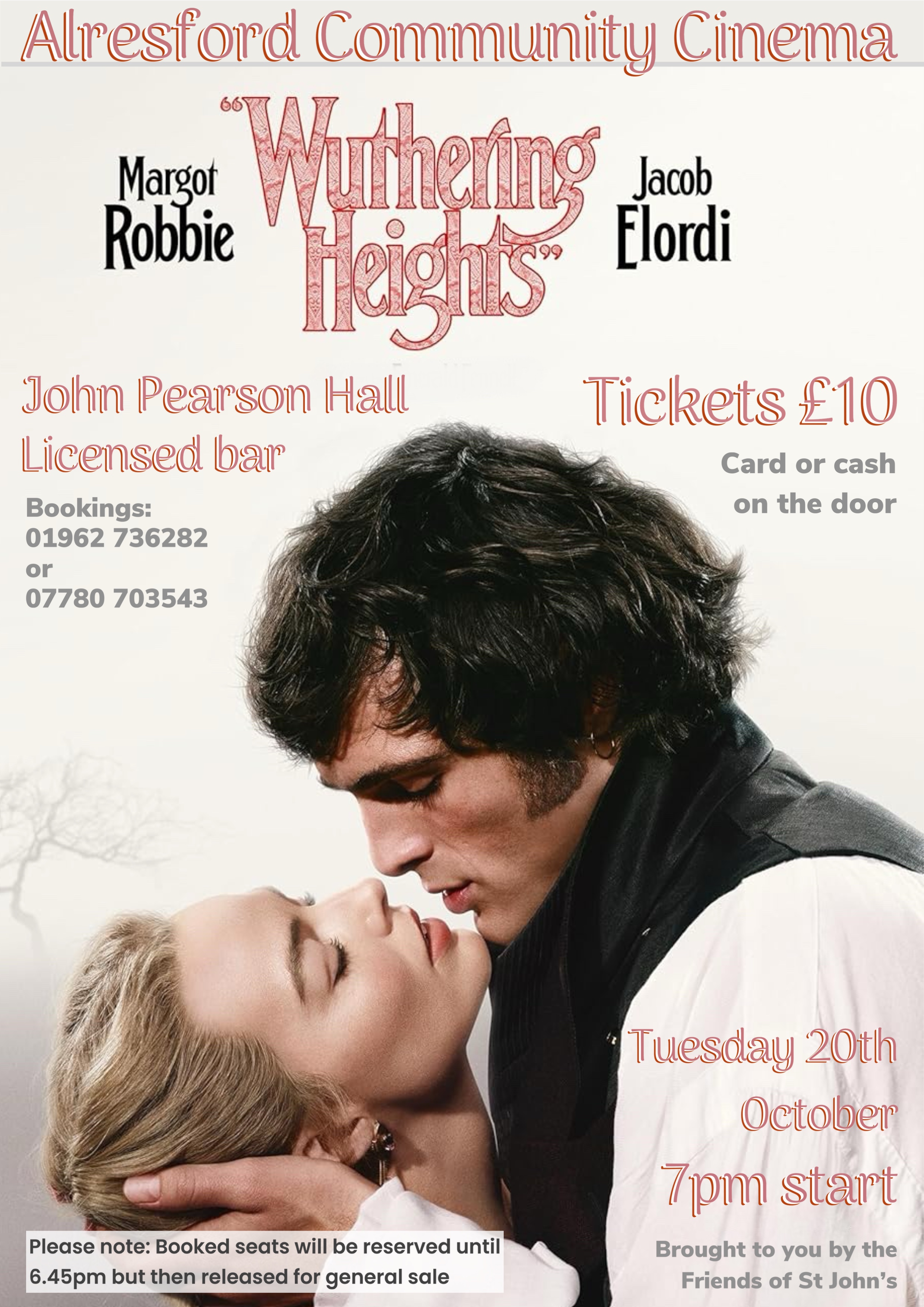 Alresford Community Cinema (FOSJ) - 'Wuthering Heights'